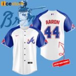 Braves 44 Hank Aaron Baseball Jersey