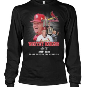 Cardinals Whitey Herzog 1931 2024 Thank You For The Memories Shirt