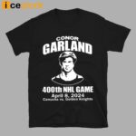 Conor Garland 400th Game April 8 2024 Golden Knights Shirt