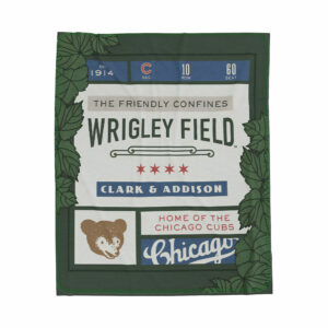 Cubs Wrigley Field Fleece Blanket Giveaway 2024 icestork 2