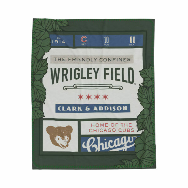 Cubs Wrigley Field Fleece Blanket Giveaway