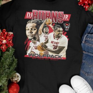 DJ Burns Jr Wolfpack Men's Basketball Shirt1