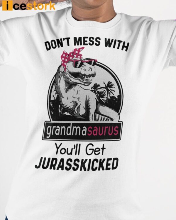 Don’t Mess With Grandmasaurus Ladies T-Shirt