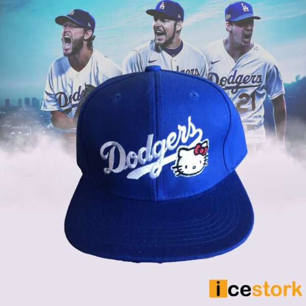 Hello Kitty Dodgers Baseball Hat