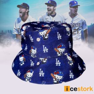 Hello Kitty Dodgers Bucket Hat