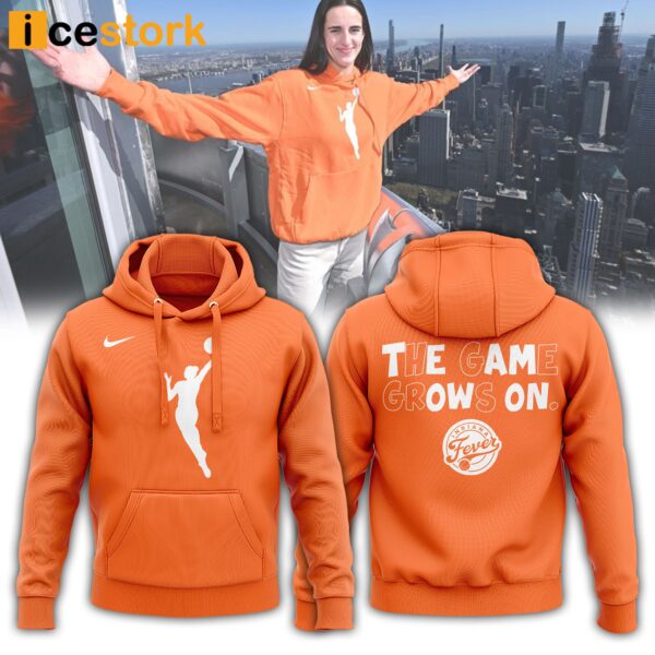 Indiana Fever Cailin Clark The Game Grows On Orange Hoodie