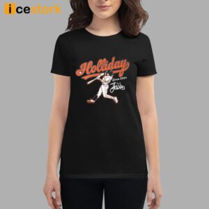 Jackson Holliday Orioles Baseball Slugger Swing Shirt