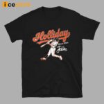 Jackson Holliday Orioles Baseball Slugger Swing Shirt