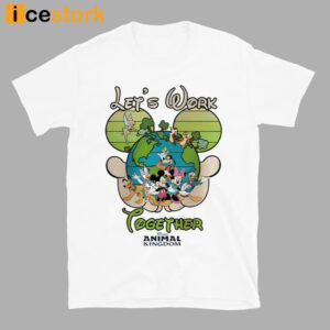 Let's World Together Mickey And Friends Earth Day Shirt