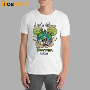 Let's World Together Mickey And Friends Earth Day Shirt