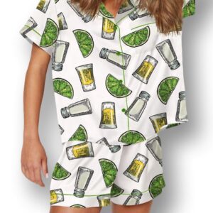 Lime Salt Tequila Funny Party Pajama Set