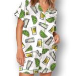 Lime Salt Tequila Funny Party Pajama Set