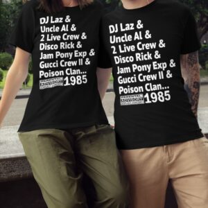 Luther Luke Campbell DJ Laz Uncle Al 2 Live Crew Disco Rick Jam Pony Exp Gucci Crew II Poison Clan 1985 Shirt 3