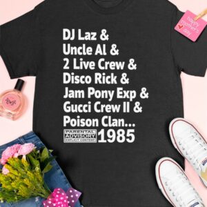 Luther Luke Campbell DJ Laz Uncle Al 2 Live Crew Disco Rick Jam Pony Exp Gucci Crew II Poison Clan 1985 Shirt 5