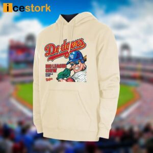 Men's LA Dodgers New Era Cream Big League Chew Pullover Hoodie