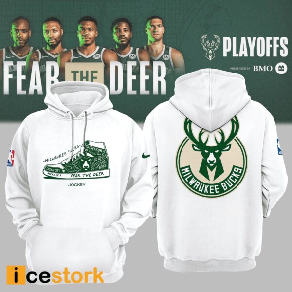 Milwaukee Fear The Deer 2024 Playoffs Hoodie