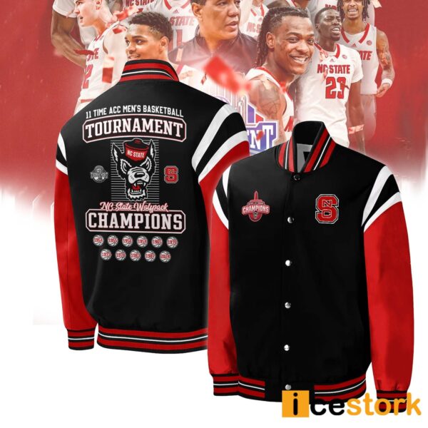 NC State Men’s Basketball Conference Tournament Champions Bomber Jacket