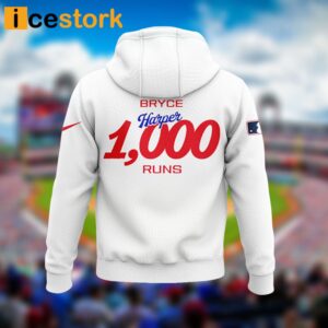 Phillies Bryce Harper 1000 Runs Hoodie