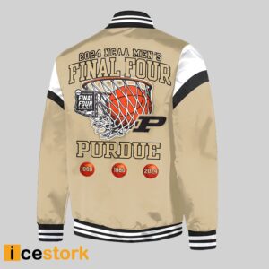 Purdue 2024 NCAA Men's Basketball Final Four Baseball Jacket