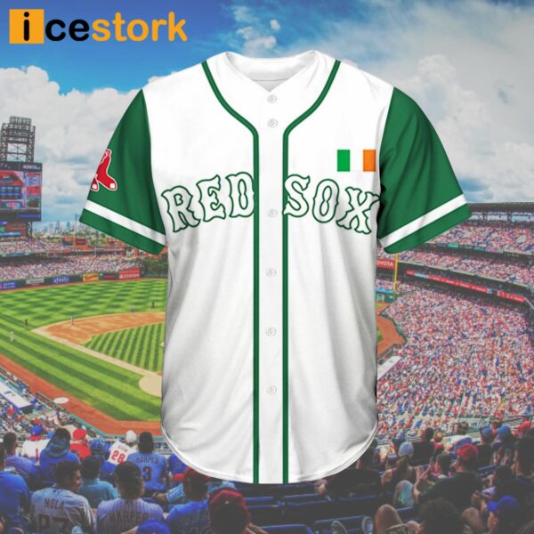 Red Sox Irish Celebration Baseball Jersey 2024 Giveaway