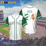 Red Sox Irish Celebration Baseball Jersey 2024 Giveaway