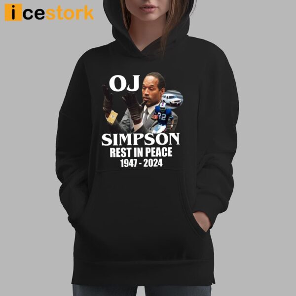 Rip Oj Simpson 1947 2024 T-Shirt