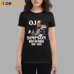 Rip Oj Simpson 1947 2024 T Shirt