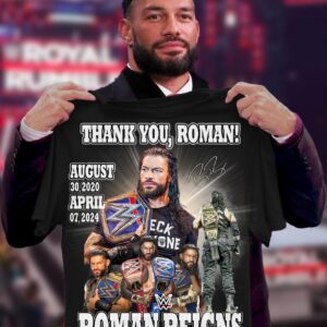 Roman Reigns Thank You Roman August 30 2020 April 7 2024 Shirt