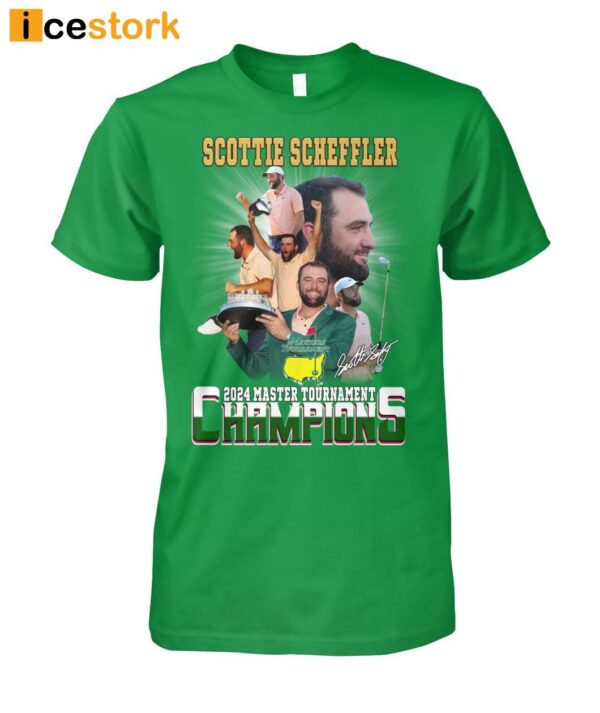 Scottie Scheffler 2024 Master Tournament Champions Shirt