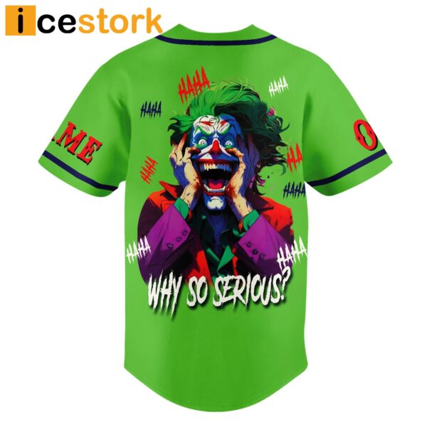 The Joker Why So Serious Baseball Jersey