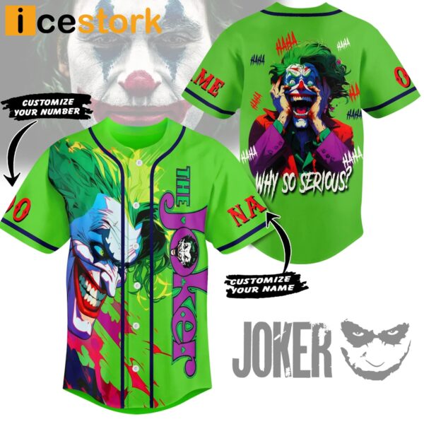 The Joker Why So Serious Baseball Jersey