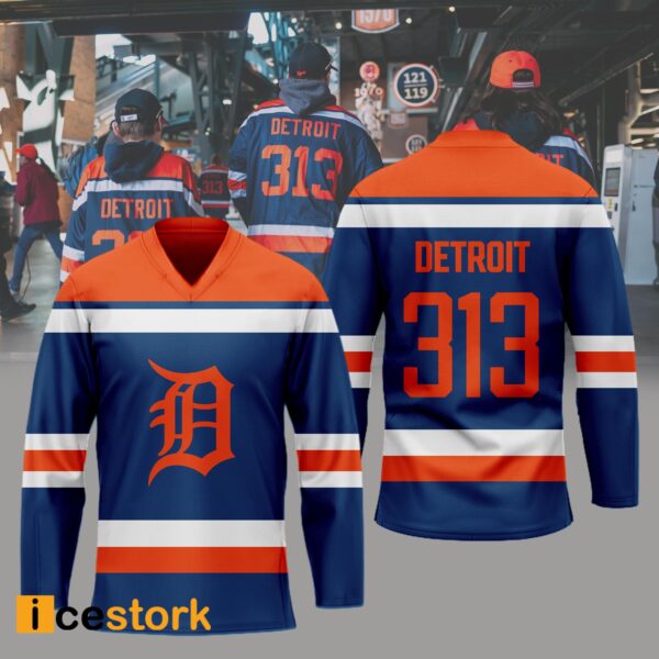 Tigers Detroit 313 Hockey Jersey