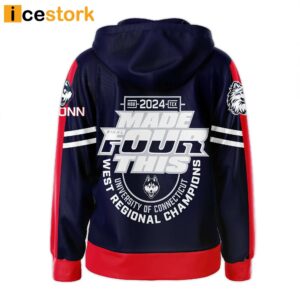 Uconn 2024 Final Four Zip Hoodie