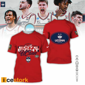 Uconn Elite Eight All Over Printed Hoodie