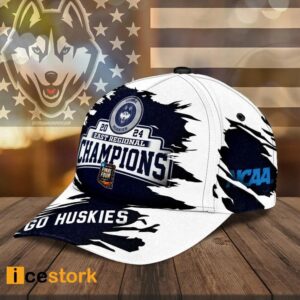 Uconn Go Huskies 2024 Final Four East Regional Champions Hat