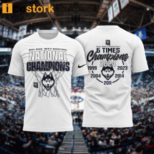 Uconn Huskies NCAA Men's Basketball 6 Times Champions Hoodie