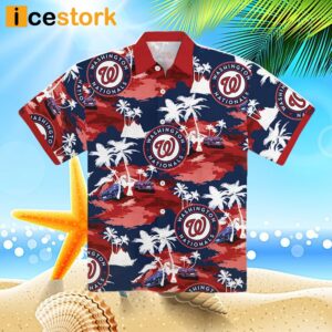 Washington Nationals Tropical Hawaiian Shirt