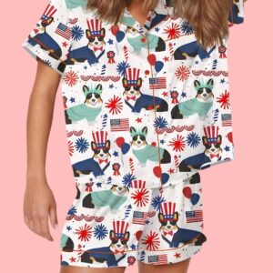 4th Of July Corgi Pajama Set