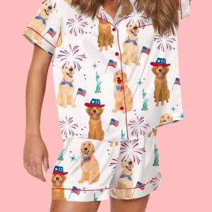 American Golden Retriever Pajama Set