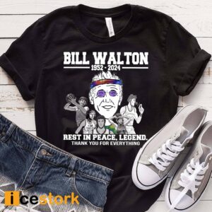 Bill Walton Rest In Peace Legend Thank You For Everything Shirt