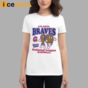 Braves Mitchell And Ness Cooperstown Collection Food Concessions Shirt