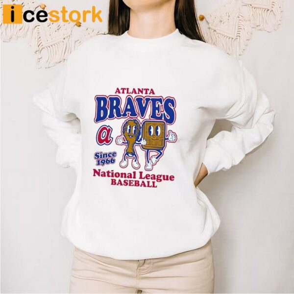 Braves Mitchell And Ness Cooperstown Collection Food Concessions Shirt