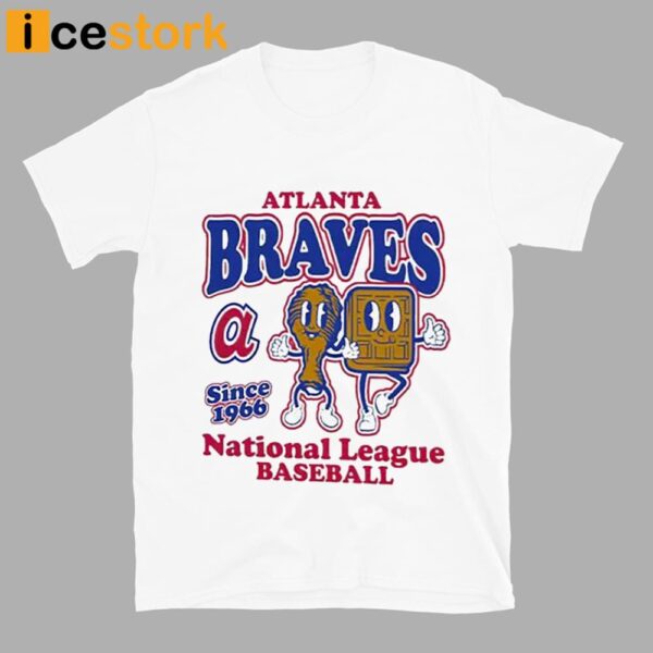 Braves Mitchell And Ness Cooperstown Collection Food Concessions Shirt