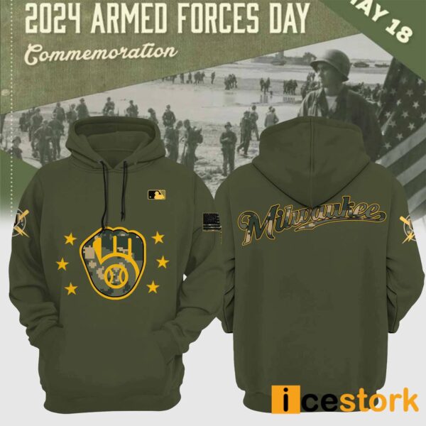 Brewers 2024 Armed Forces Day Pullover Hoodie