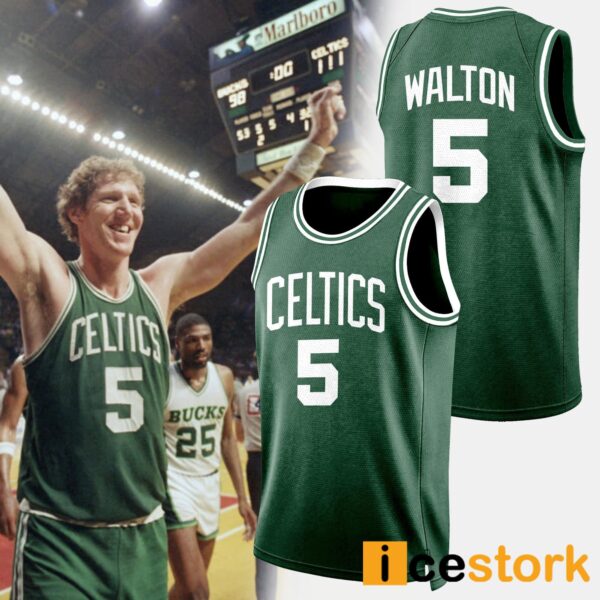 Celtics Bill Walton Basketball Jersey
