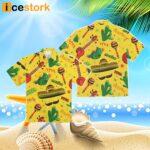 Cinco De Mayo Mexico Cactus Beach Yellow Hawaiian Shirt