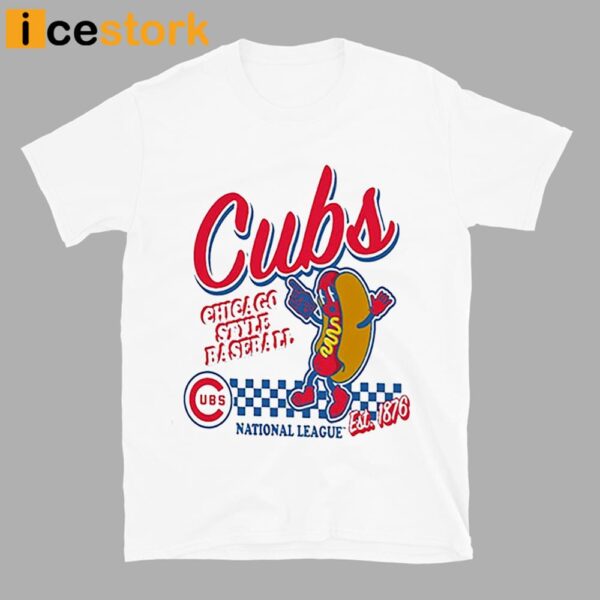 Cubs Mitchell And Ness Cooperstown Collection Food Concessions Shirt