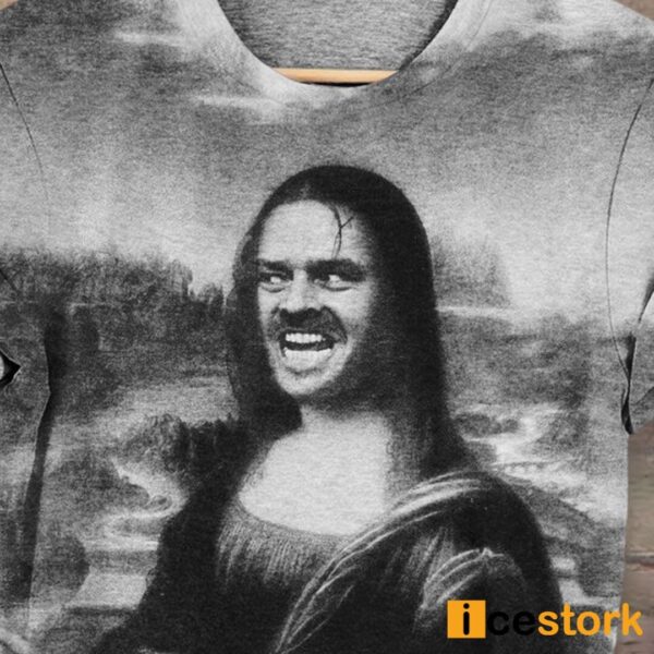 Funny Mona Lisa Art Pattern Print T-Shirt