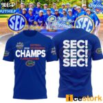 Gators 2024 SEC Softball Conference Tournament Champions Shirt