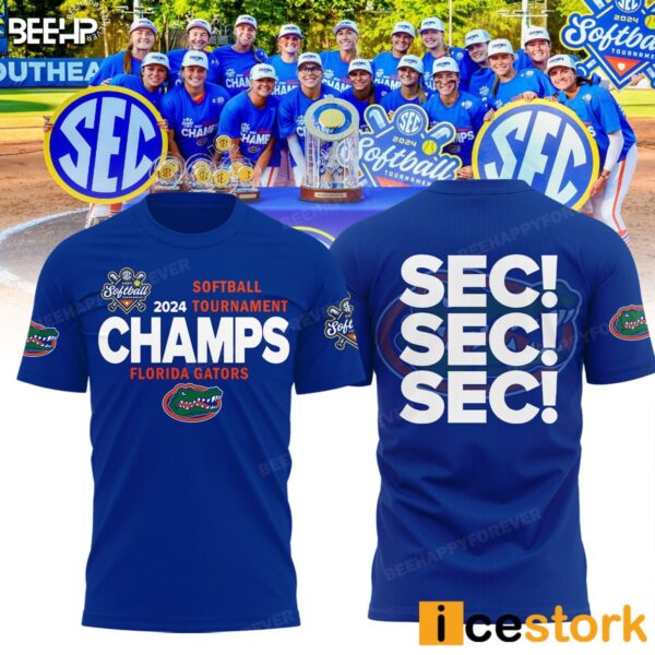 Gators 2024 SEC Softball Conference Tournament Champions Shirt